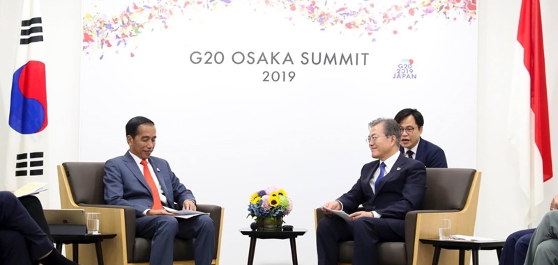 Korea-Indonesia Summit on Sidelines of G20 Summit in Japan