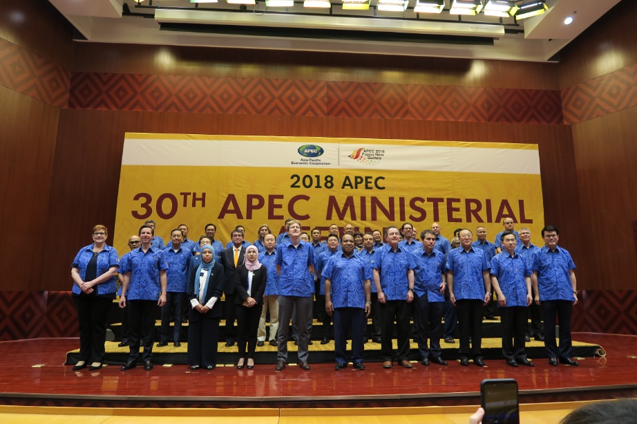 제30차 APEC 외교통상합동각료회의 단체사진