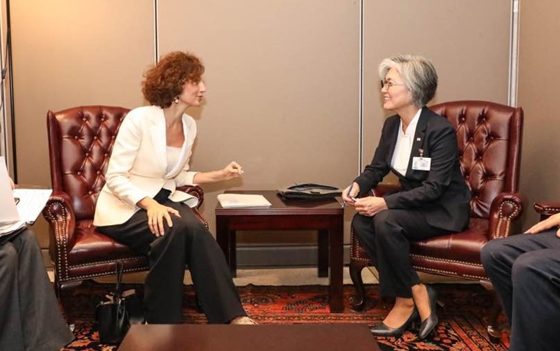Foreign Minister Meets with Director-General of UNESCO 