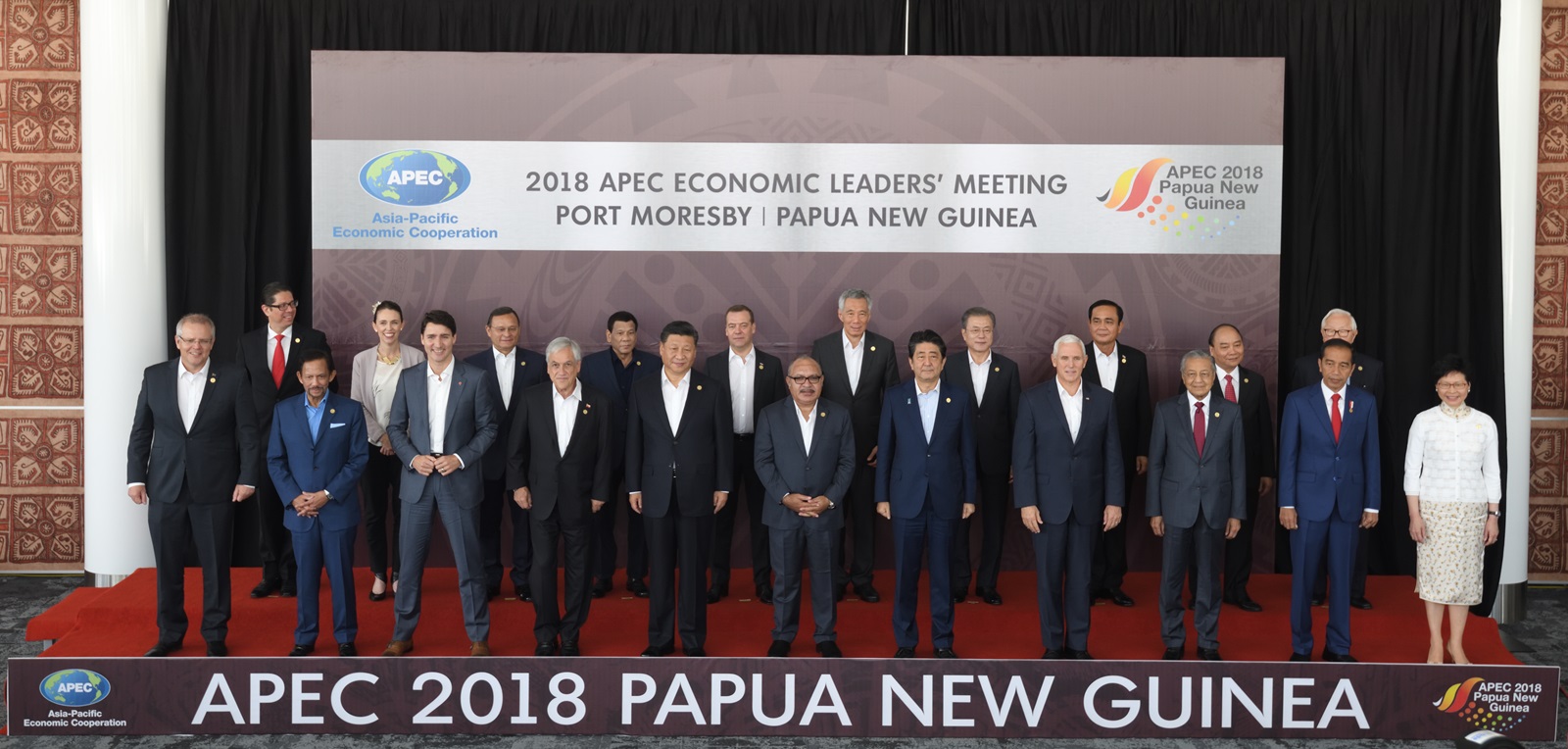2018 APEC 정상회의 단체 사진 2