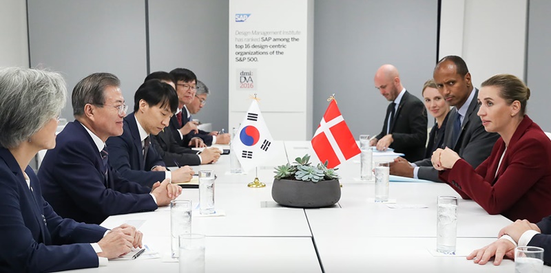 Results of Korea-Denmark Summit on Sidelines of U.N. General Assembly