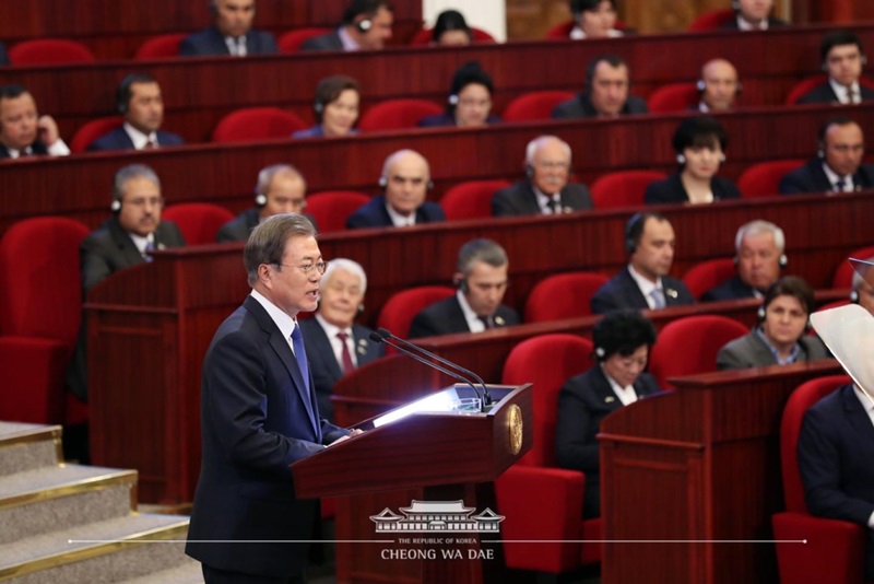 Address by President Moon Jae-in at Legislative Chamber of Republic of Uzbekistan