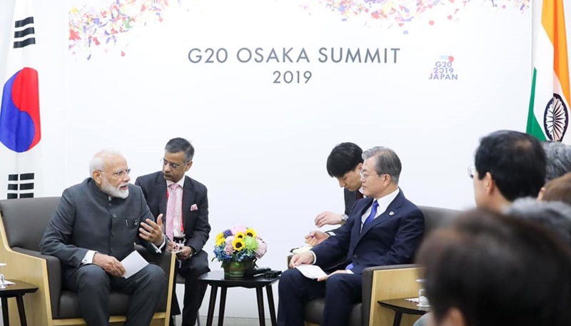 Korea-India Summit on Sidelines of G20 Summit in Japan