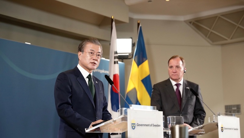 Opening Remarks by President Moon Jae-in at Joint Press Conference Following Korea-Sweden Summit
