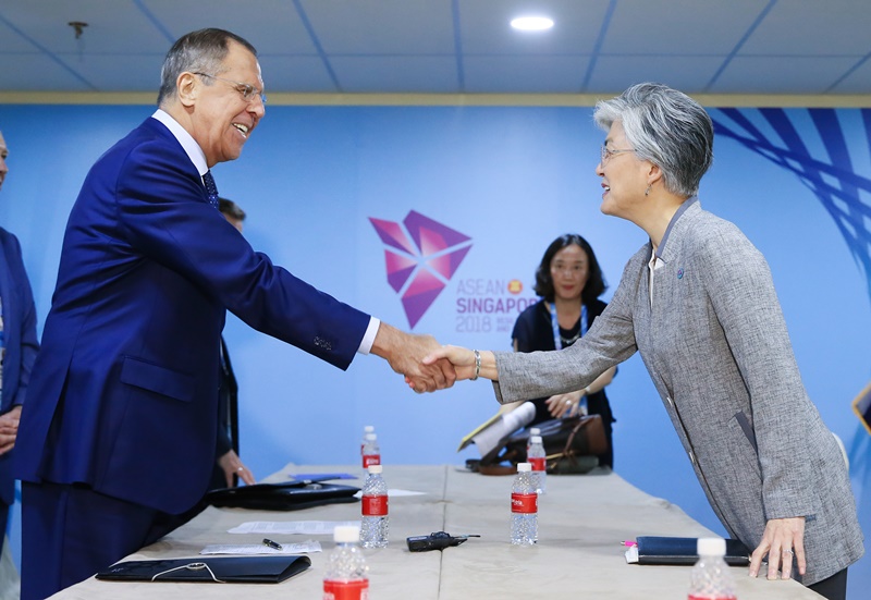 Outcome of ROK-Russia Foreign Ministers’ Meeting Held on Sidelines of ASEAN-Related Foreign Ministers’ Meetings 2018