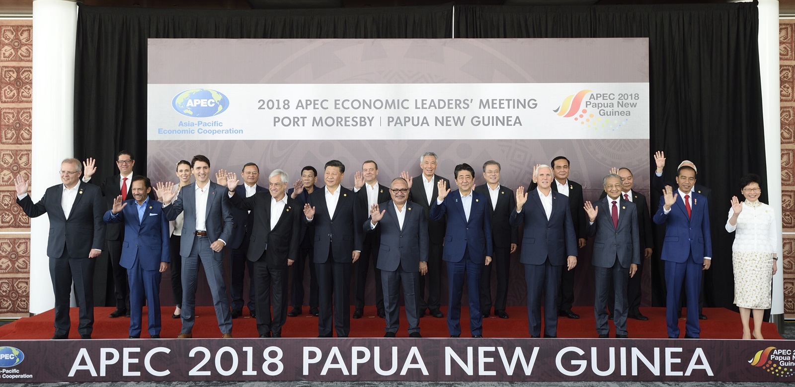 2018 APEC 정상회의 단체 사진 1