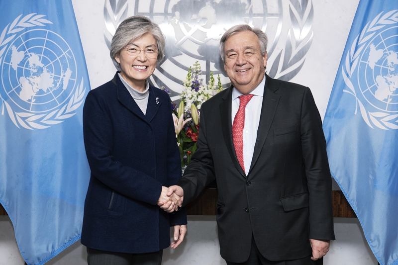 Foreign Minister Meets with UN Secretary-General Guterres and Deputy Secretary-General Mohammed 