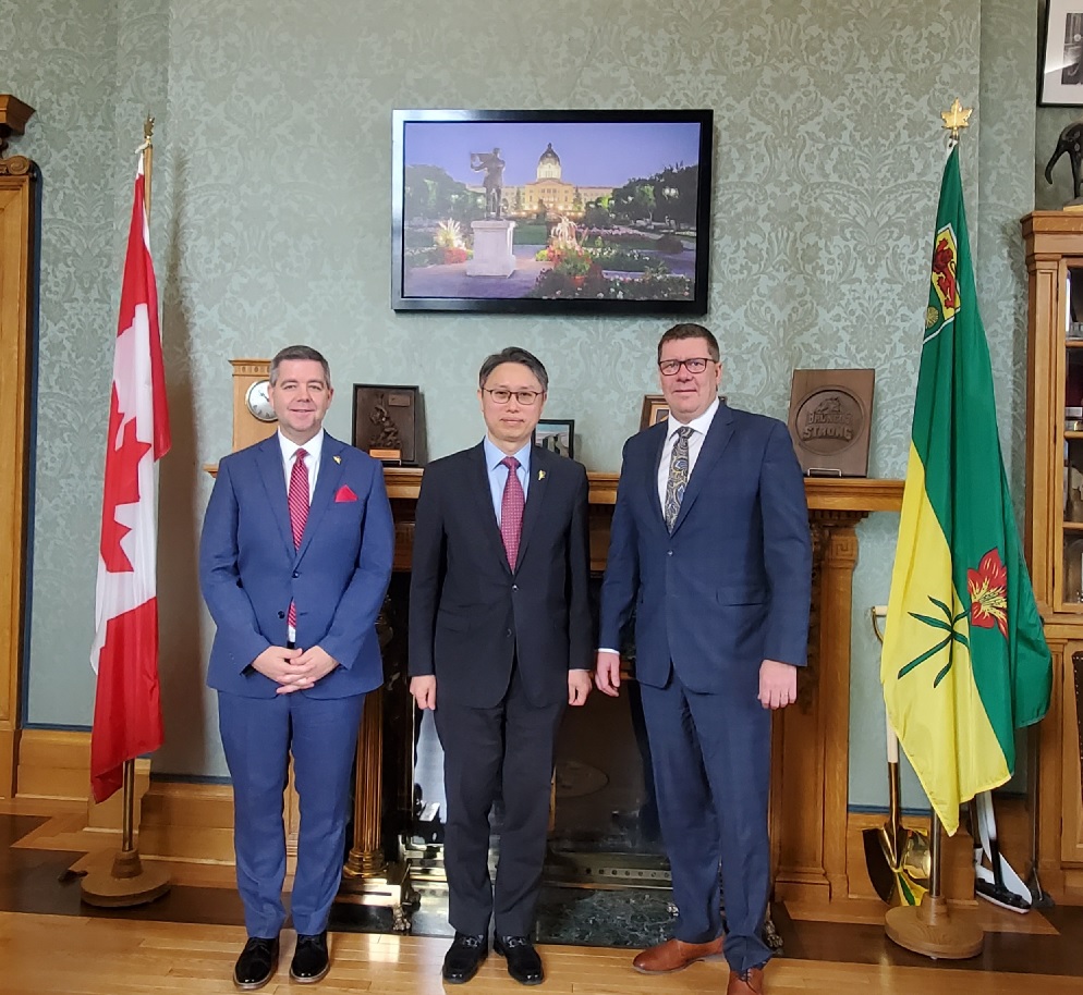 Consul General Jongho Kyun meets Honourable Scott Moe, Premier of Saskatchewan