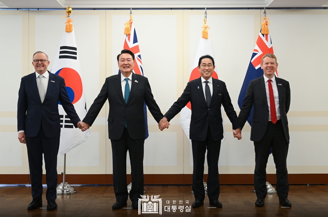 [대통령실] 尹 대통령, 북대서양조약기구(NATO) 정상회의 계기 아태파트너국(AP4) 정상회동 주최