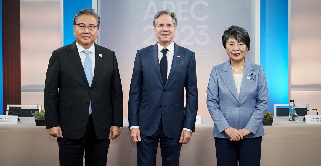 박진 장관, APEC 계기 한미일 외교장관회의 결과                                   