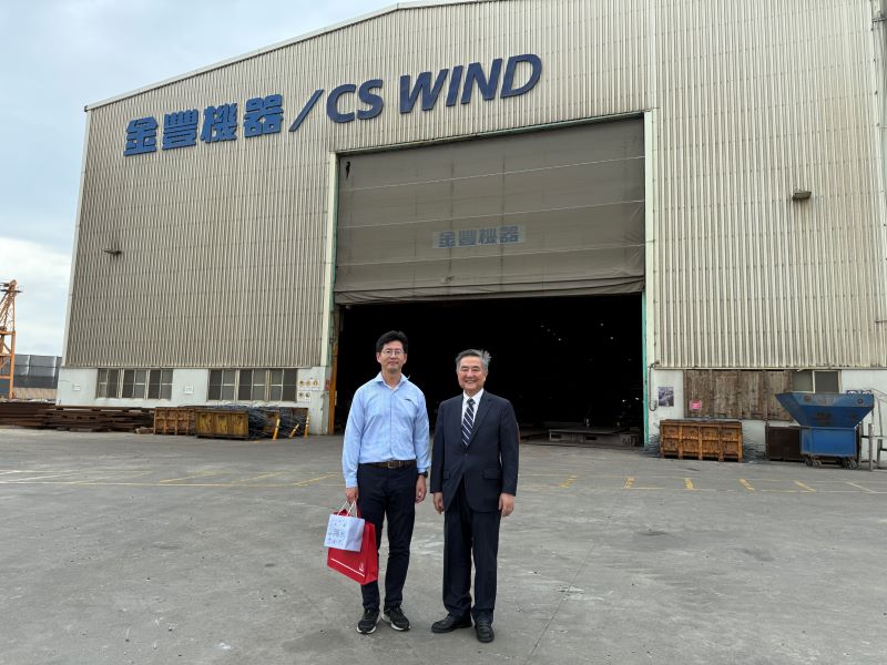 李殷鎬代表參訪CS WIND Taiwan (台灣中部地區)