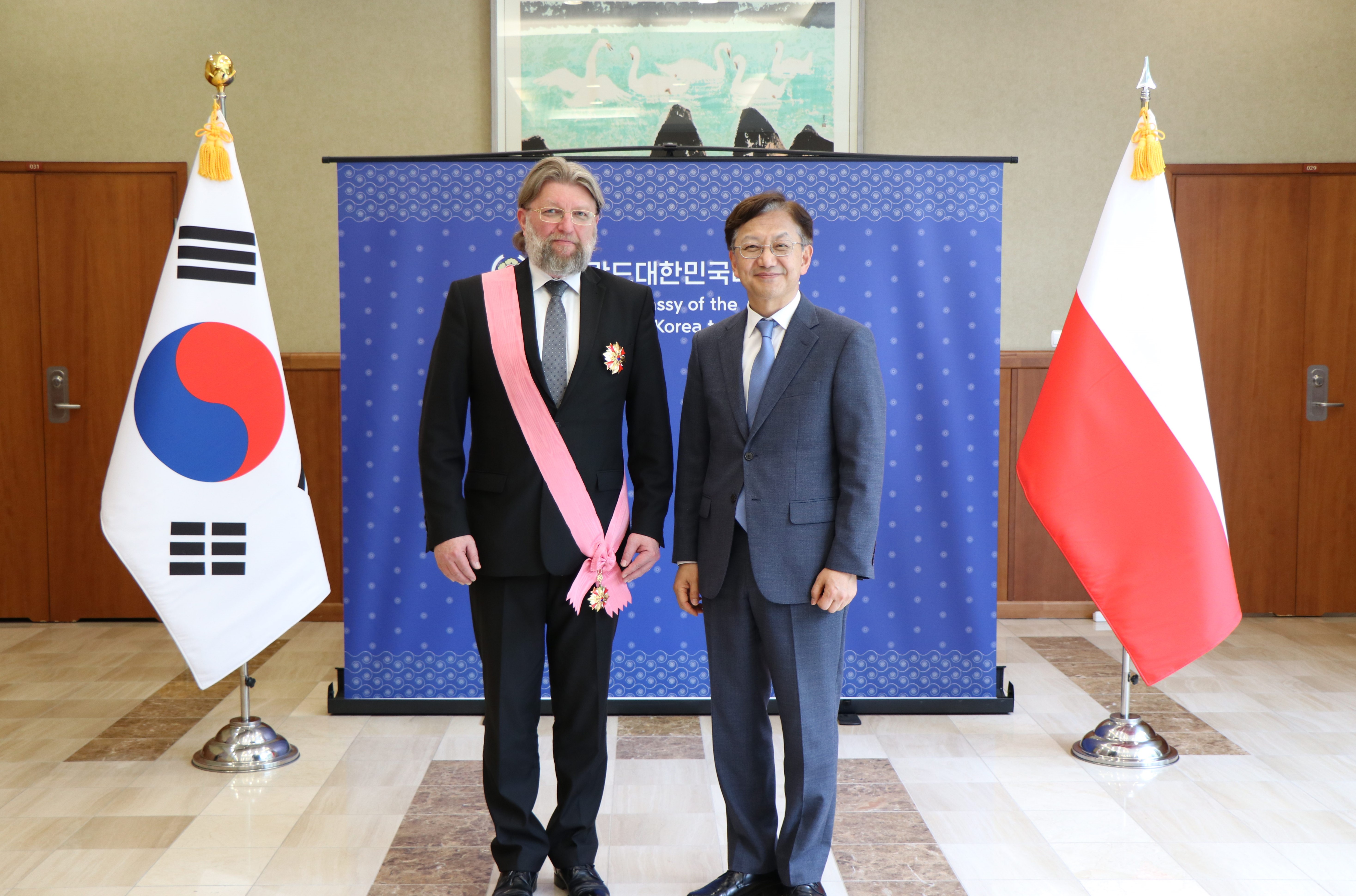 오스타셰프스키(P.Ostaszewski) 前 주한폴란드대사 훈장 전수식 개최(6.6)