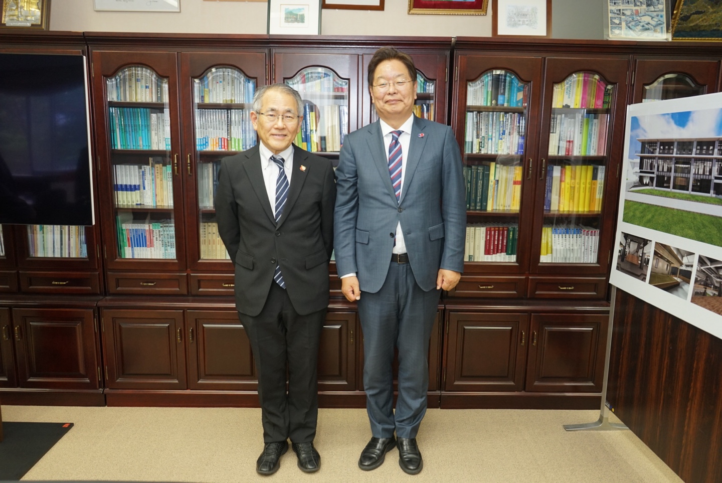 滋賀大学学長 表敬訪問及び特別講演(6.3)