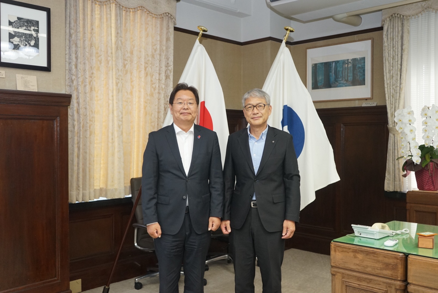 미야자키 이즈미 와카야마현 신임 지사 면담(7.1)