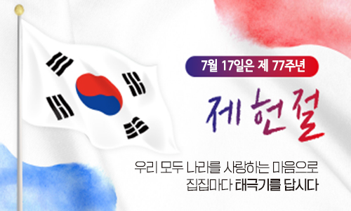 온 국민 태극기 달기 운동 전개 (~7.17.)