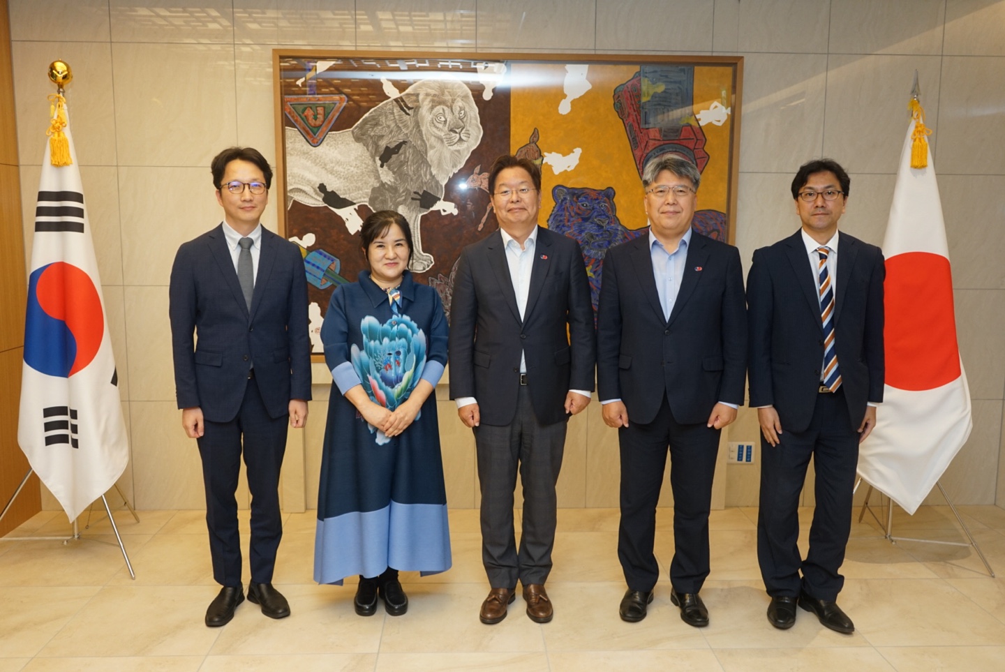 오사카금강학교 신임 교장 내방(6.17)