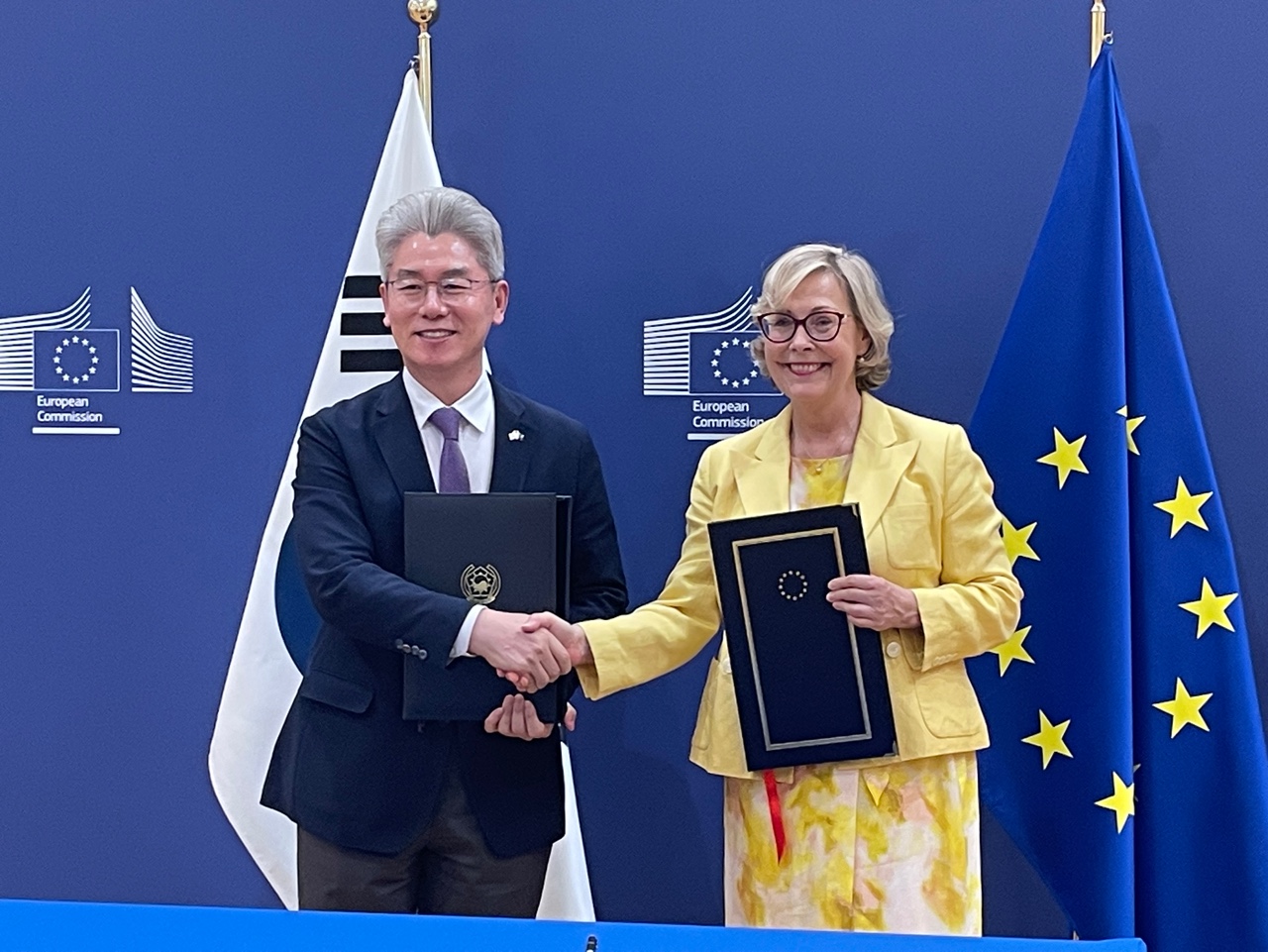 유정현 대사, 한-EU 호라이즌 유럽 준회원국 가입 서명