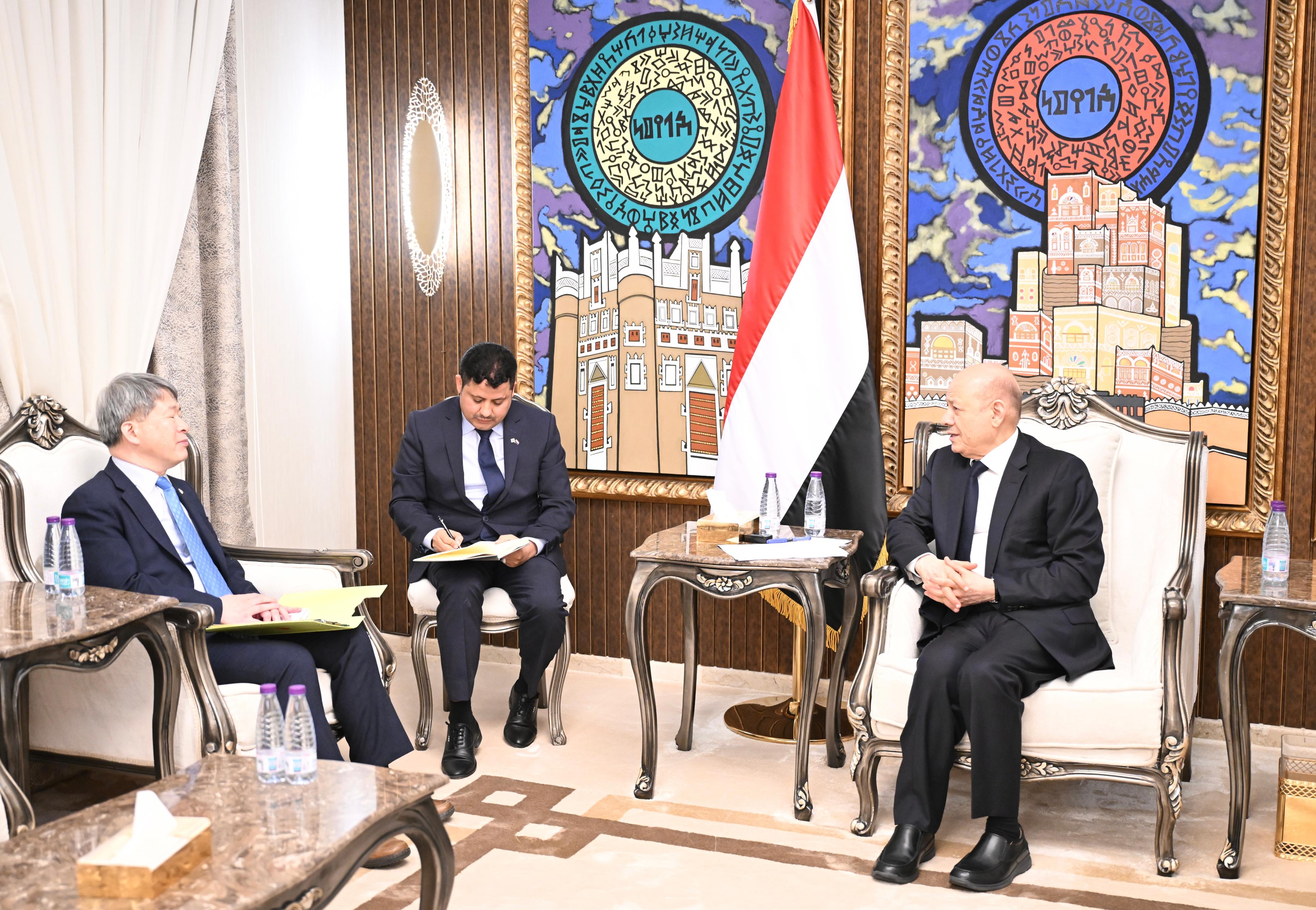 Meeting with the President of the Presidential Leadership Council, Yemen  