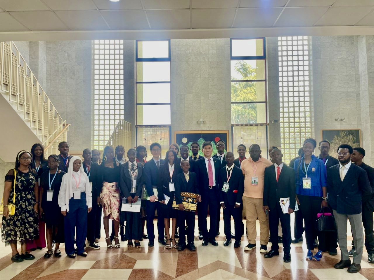 김판규 대사, 2025 CityMUN 모의 유엔 회의 참가 학생 면담