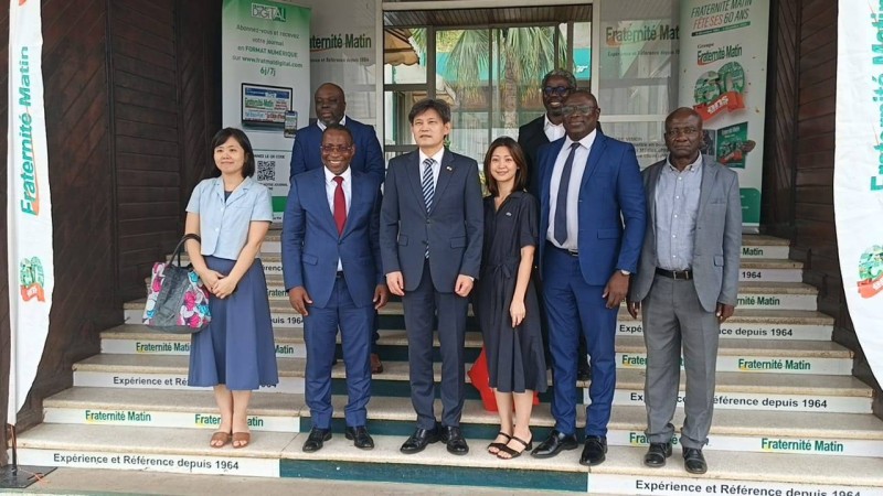 Visite du journal public Fraternité Matin