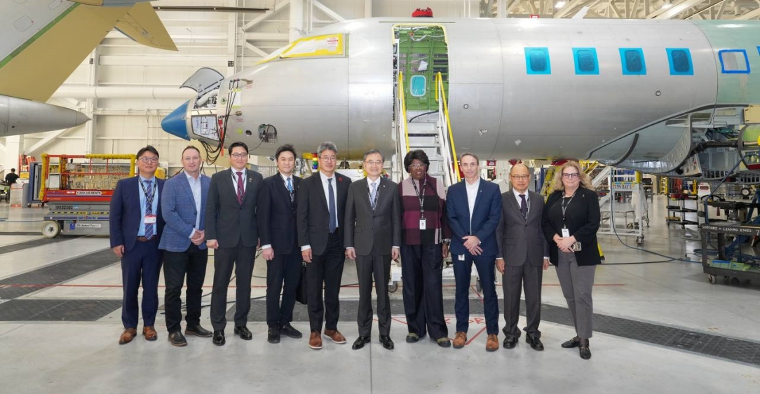 조현 장관, 캐나다 봄바르디어사 조립공장 방문                                              