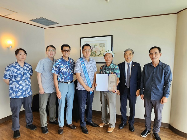 한마음 나눔회 국무총리 표창 전수