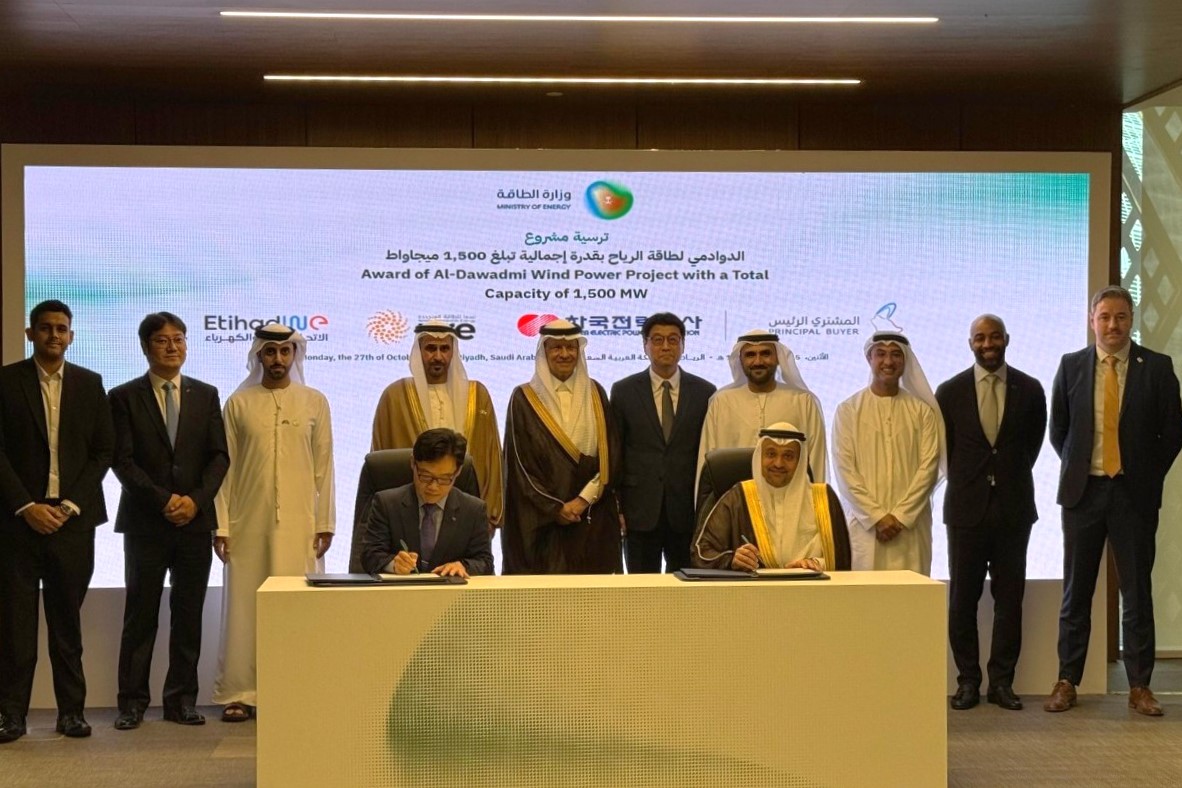 대사대리, 한전-SPPC 풍력 수주(award)서명식 참석