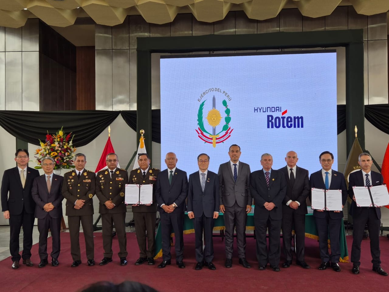 페루 육군 기갑장비 공급 총괄합의서 서명식 개최