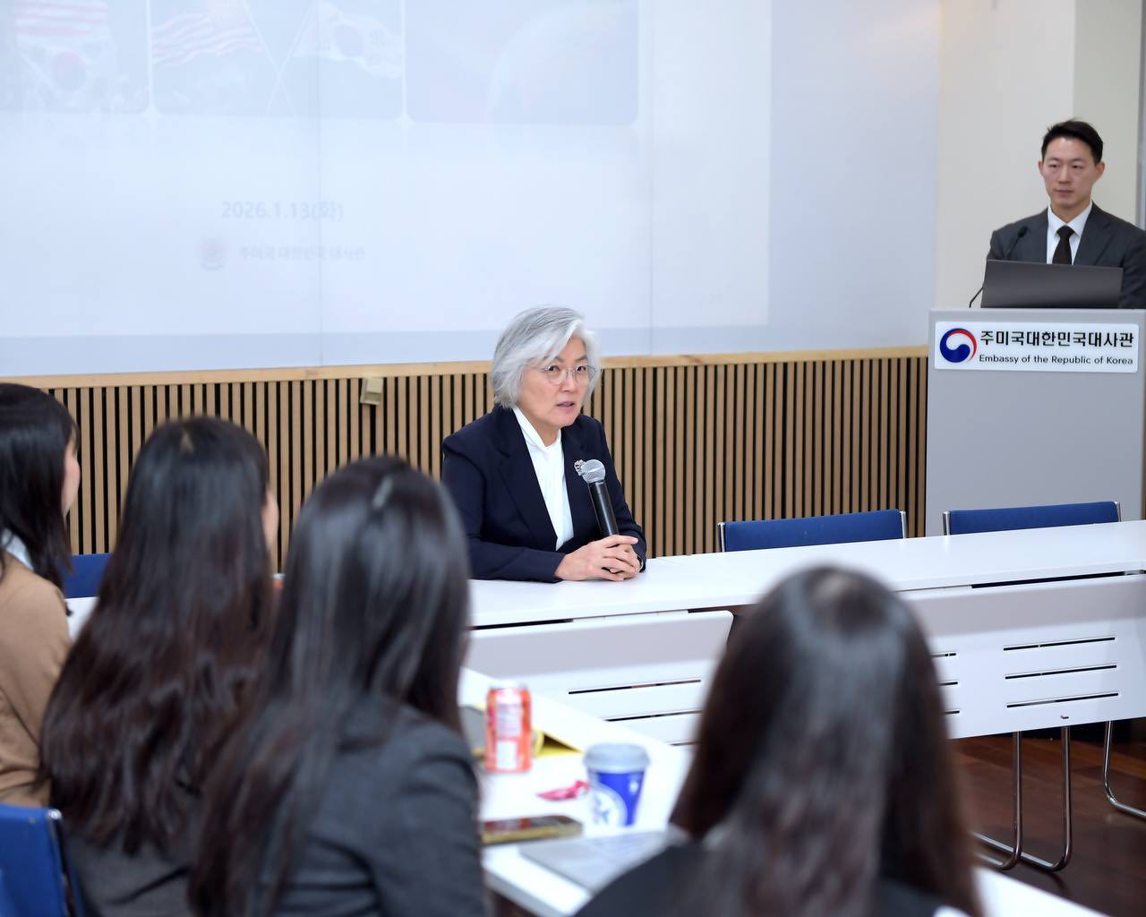 강경화 주미대사, 온드림 글로벌 아카데미(OGA) 대사관 방문 행사 참석 (1.13)