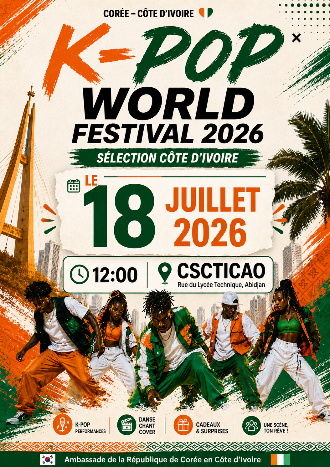 [Changement de date] K-POP WORLD FESTIVAL 2026 – SÉLECTION CÔTE D’IVOIRE
