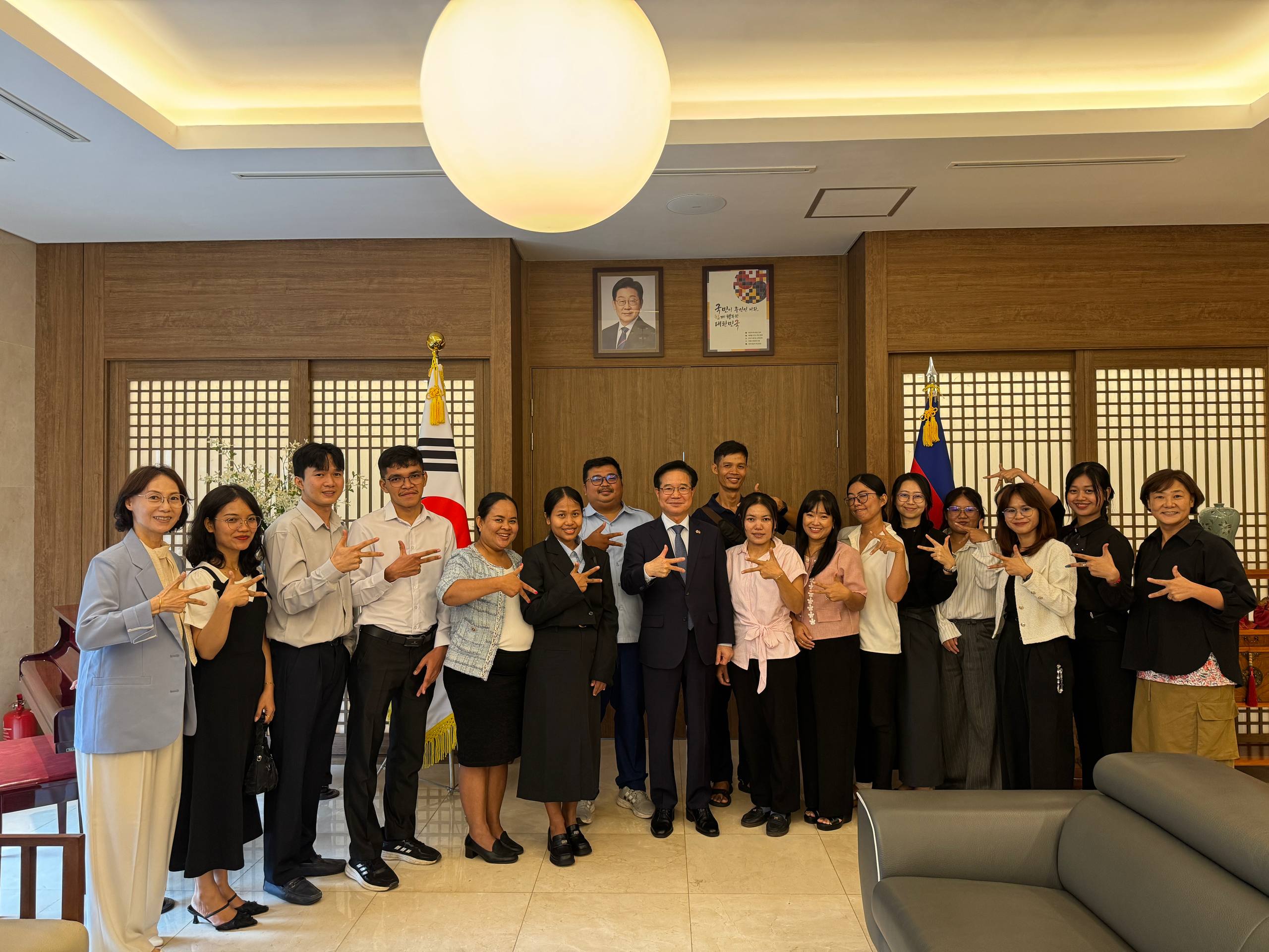 김창룡 대사, 한국어채택교 한국어 교원 초청 격려 오찬 개최