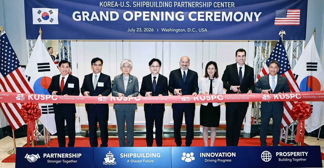 Ambassador Kang Delivered Congratulatory Remarks at the Opening of the Korea-U.S. Shipbuilding Partnership Center (7.23)