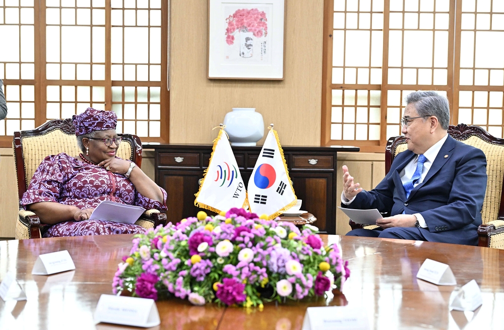 응고지 WTO 사무총장과 다자무역체제 복원 및 경제안보 제고 방안 논의