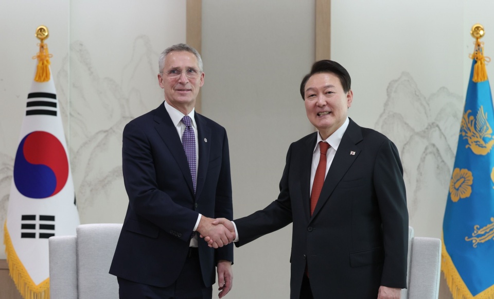 President Yoon hosts talks with NATO Secretary General Stoltenberg