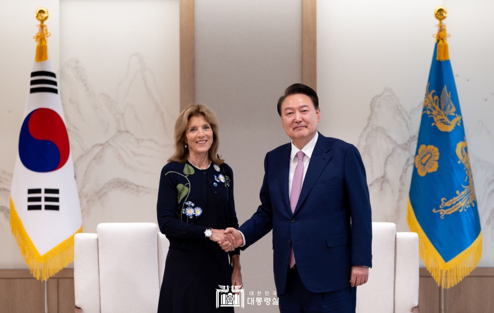 윤석열 대통령, 캐롤라인 케네디 JFK 재단 명예회장 접견