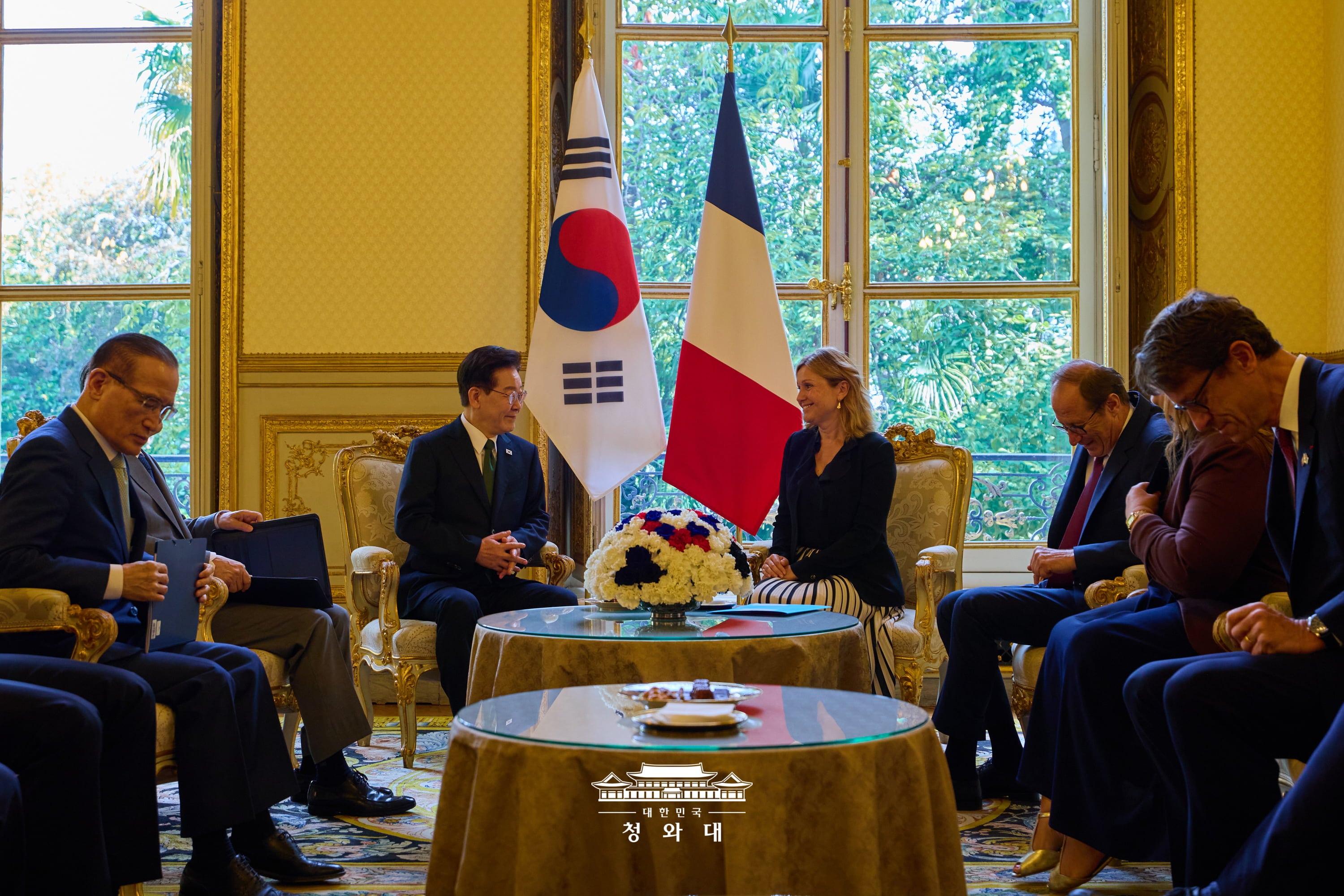 이재명 대통령, 프랑스 하원의장 면담