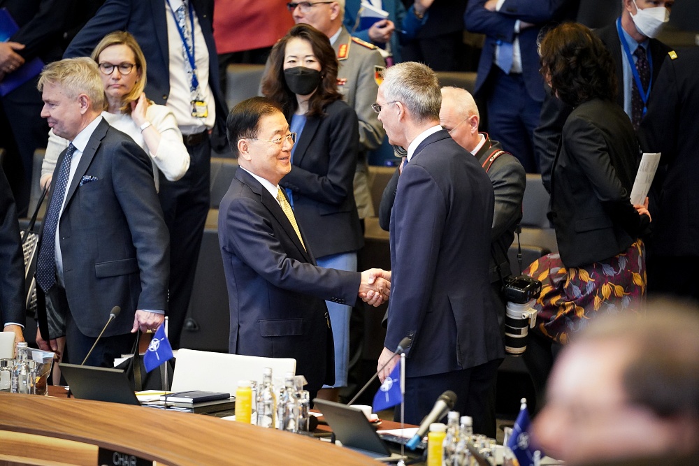 정의용 외교장관, 북대서양조약기구(NATO) 외교장관회의 참석