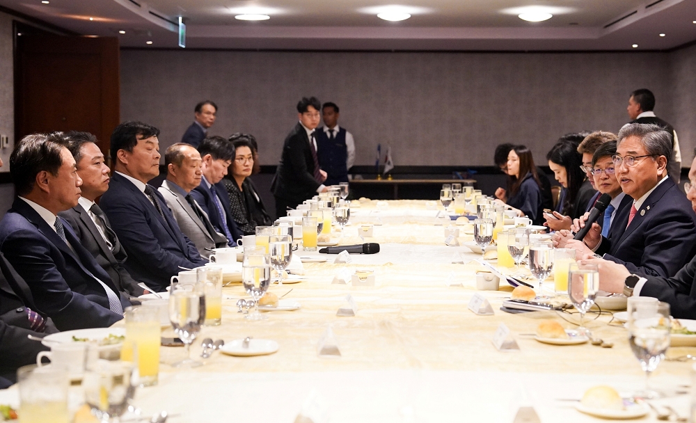 박진 장관, 과테말라 동포 기업인 만찬 간담회 개최
