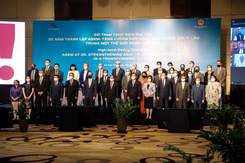 정의용 장관, ASEM 25주년 기념 고위정책대화 참석