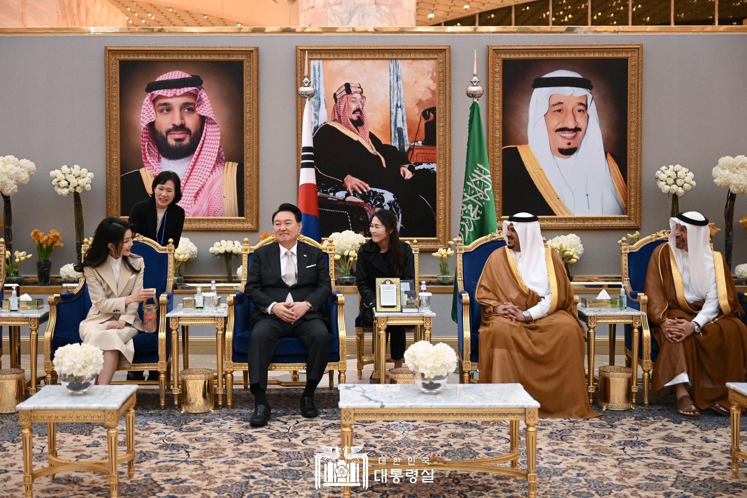 윤석열 대통령, 모하메드 사우디아라비아 왕세자와 회담