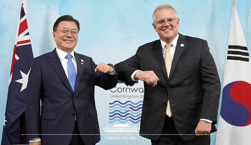 Opening Remarks by President Moon Jae-in at Korea-Australia Summit on Sidelines of G7 Summit