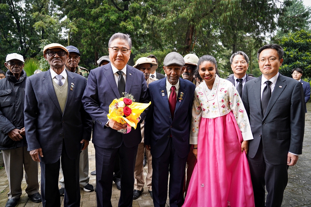 에티오피아 한국전 참전용사기념비 단체 참배