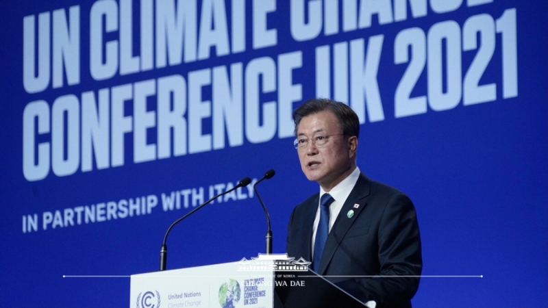Address by President Moon Jae-in at World Leaders Summit for 26th U.N. Climate Change Conference of the Parties (COP26)