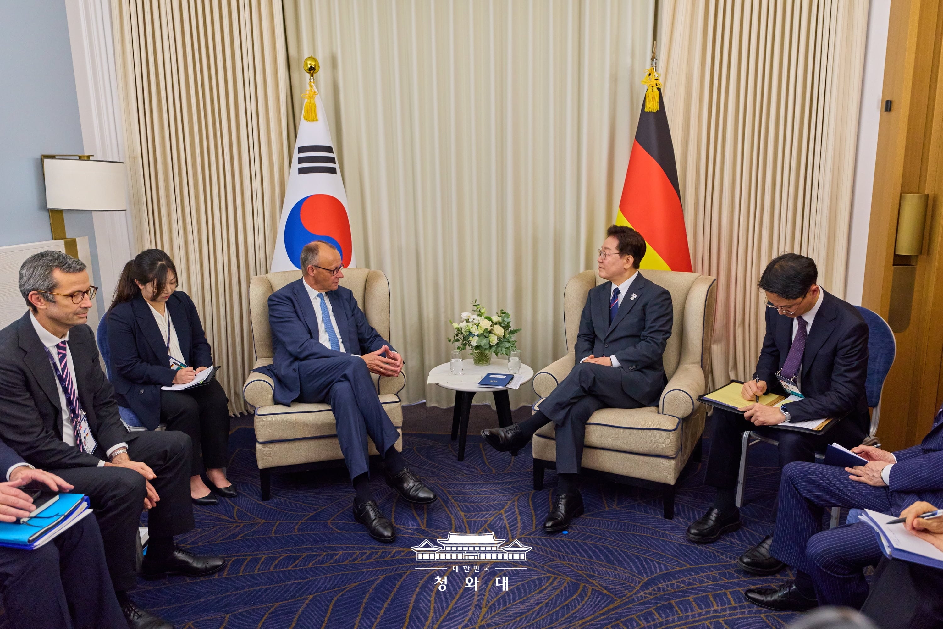 G7 정상회의 계기 한·독일 정상회담