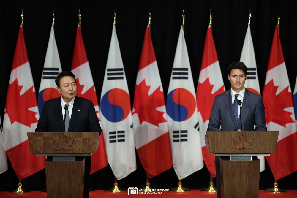 President Yoon to host summit with Canadian Prime Minister, had meeting with the First Lady of Ukraine, hosted dinner for the former Prime Minister of the UK