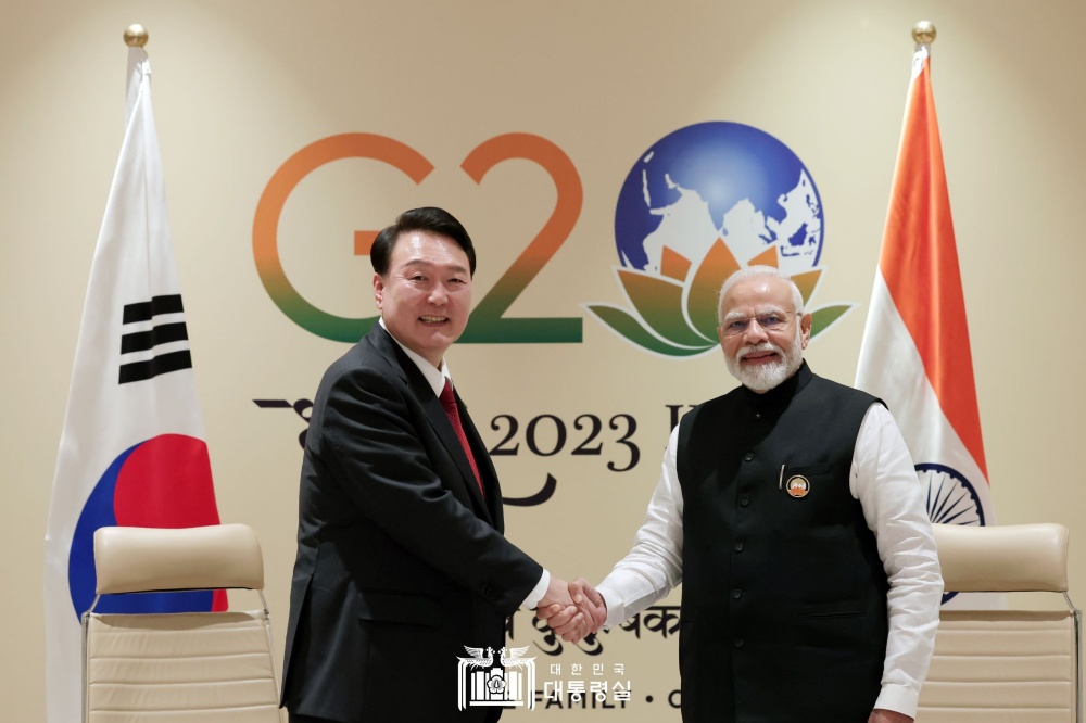 Leaders of Korea and India Exchange Congratulatory Letters to Mark 50th Anniversary of Establishment of Diplomatic Relations