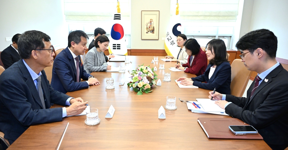 김진아 외교부 2차관, 다렌 탕 세계지식재산기구(WIPO) 사무총장 면담