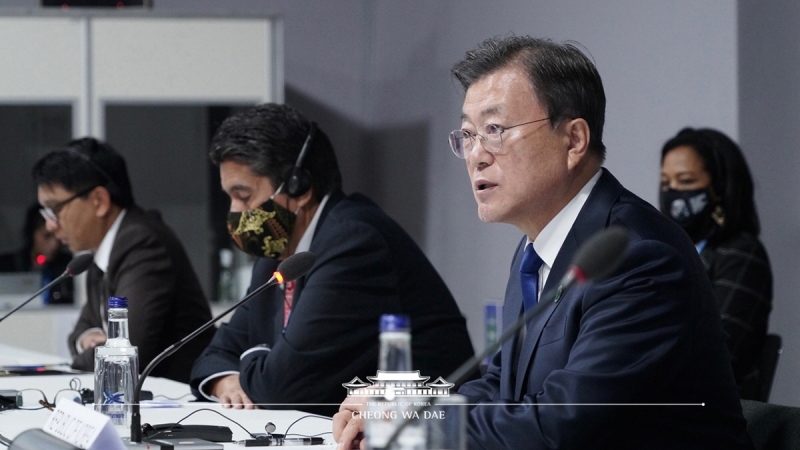 Address by President Moon Jae-in at 26th U.N. Climate Change Conference of the Parties (COP26) Presidency Program “Action and Solidarity”
