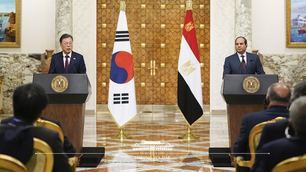 Remarks by President Moon Jae-in at Joint Press Conference Following Korea-Egypt Summit