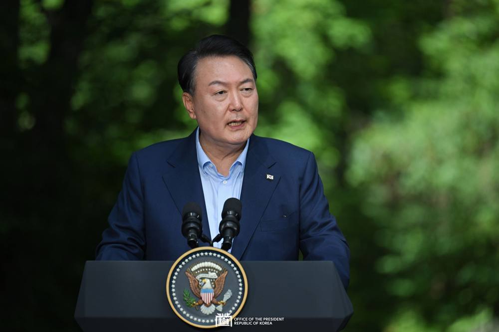 Remarks by President Yoon Suk Yeol at the Trilateral Leaders’ Summit at Camp David